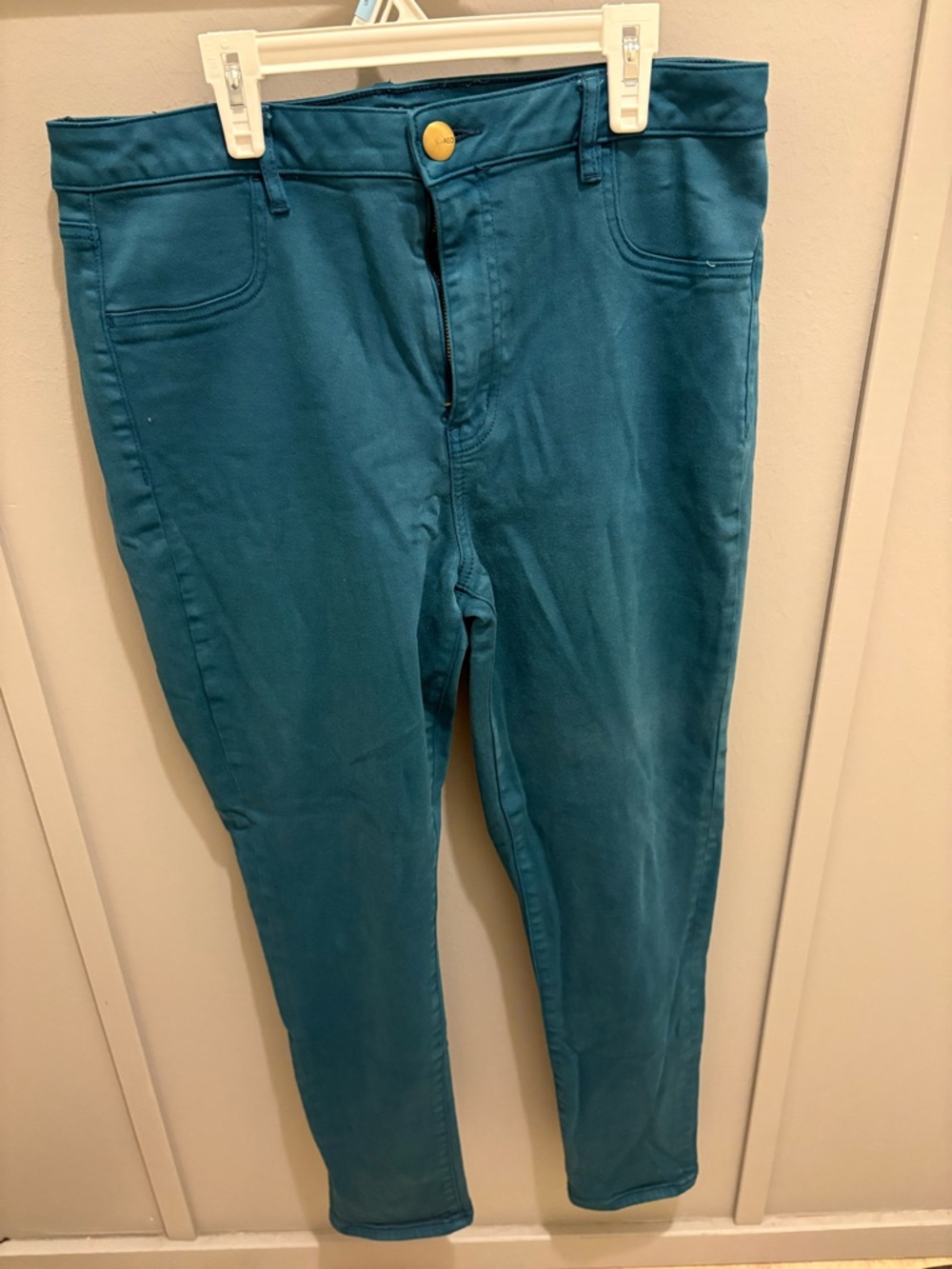 American Eagle Outfitters Teal Blue Sky High Jeggings